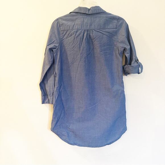 Girls Denim Tunic Sz 4-5T Jean Top Chambray Pullover Top - Picture 6 of 7